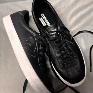 Converse Black Leather Sneakers for Men
